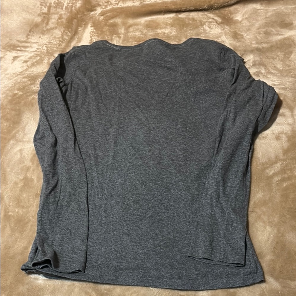 Ralph Lauren Gray Long Sleeve V-Neck Shirt - Picture 5 of 5